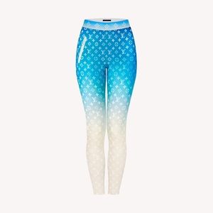 Louis Vuitton Blue Lagoon Monogram Leggings